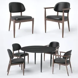 Stellar works slow side chair dining chair dining table